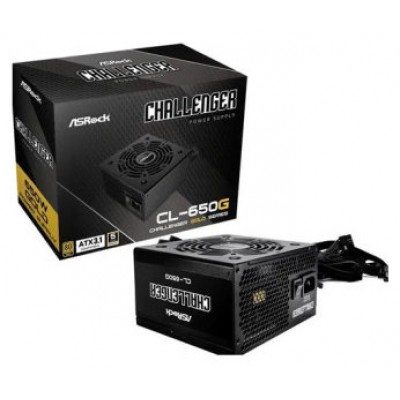 FUENTE ALIMENTACION ASROCK CL-650G,PSU,650W,80 PLUS GOLD,120MM,ACTIVE PFC,PCI-E (6+2 pin)x4,SATA (5 pin)x4 (Espera 4 dias) en Huesoi
