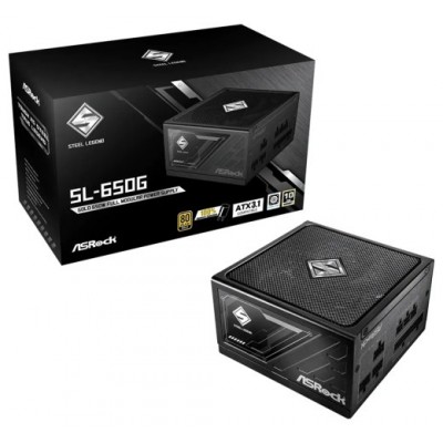 FUENTE ALIMENTACION ASROCK SL-650G,PSU,650W,80 PLUS GOLD,135MM,MODULAR,PCI-E 5.1 (12+4pin)x1,PCI-E (6+2 pin)x3,SATA (5 pin)x9 (Espera 4 dias) en Huesoi