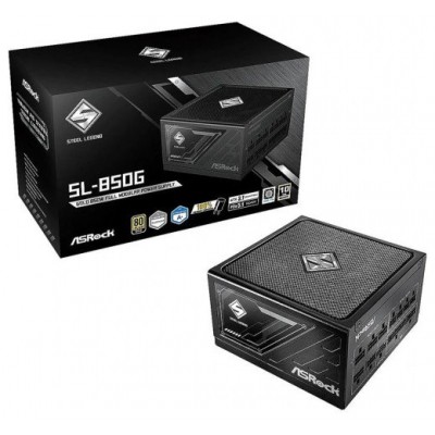 FUENTE ALIMENTACION ASROCK SL-850G,PSU,850W,80 PLUS GOLD,135MM,MODULAR,PCI-E 5.1 (12+4pin)x1,PCI-E (6+2 pin)x3,SATA (5 pin)x9 (Espera 4 dias) en Huesoi