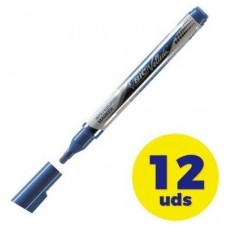 ROTULADOR BIC PIZARRA LIQ AZUL 12 en Huesoi
