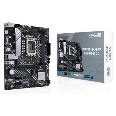 PLACA ASUS PRIME B660M-K D4 INTEL1700 2DDR4 HDMI (Espera 4 dias) en Huesoi