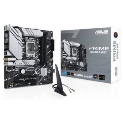 PLACA ASUS PRIME B760M-A WIFI,INTEL,1700,B760,4DDR5,128GB,2HDMI+DP,4SATA+2M.2,2USB 3.2+USB-C,2.5GB+WIFI6E+BT5.2,MATX (Espera 4 dias) en Huesoi