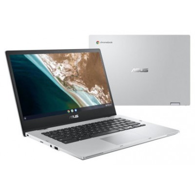 ASUS Chromebook CX1400FKA-EC0077 - Ordenador Portátil 14" Full HD (Intel Celeron N4500, 8GB RAM, 128GB eMMC, UHD Graphics, ChromeOS) Plata Transparente - Teclado QWERTY español (Espera 4 dias) en Huesoi