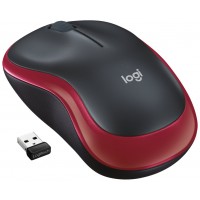 RATON LOGITECH M185 ROJO en Huesoi