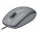 LOGITECH Raton M110 gris con cable USB, 3 botones, Silencioso en Huesoi