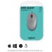 LOGITECH Raton M110 gris con cable USB, 3 botones, Silencioso en Huesoi