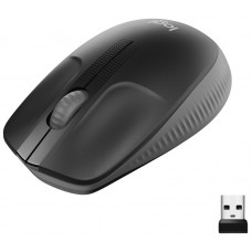 Raton Inalambrico Logitech M190, Diseno Curvo en Huesoi