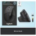 LOGITECH Raton (Izqda/Zurdos) Inalambrico 6 botones Ergonomico, Vertical, Videojuegos color grafito en Huesoi