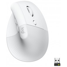 LOGITECH Raton Inalambrico 6 botones Ergonomico, Vertical, Videojuegos color Blanco crudo en Huesoi