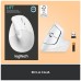 LOGITECH Raton Inalambrico 6 botones Ergonomico, Vertical, Videojuegos color Blanco crudo en Huesoi