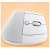 LOGITECH Raton Inalambrico 6 botones Ergonomico, Vertical, Videojuegos color Blanco crudo en Huesoi