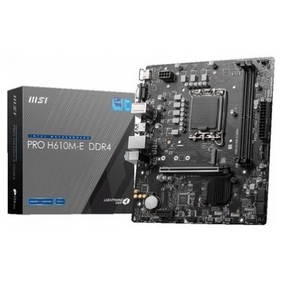 MSI Placa Base PRO H610M-E DDR4 mATX 1700 en Huesoi