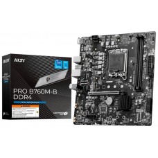 PLACA MSI PRO B760M-B DDR4,INTEL,1700,B760,2DDR4,128GB,HDMI,4SATA+1M.2,4USB3.2,GBLAN,MATX (Espera 4 dias) en Huesoi
