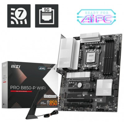 MSI Placa Base PRO B850-P WIFI ATX AM5 en Huesoi