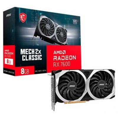 MSI Radeon RX 7600 MECH 2X CLASSIC 8G OC AMD 8 GB GDDR6 (Espera 4 dias) en Huesoi