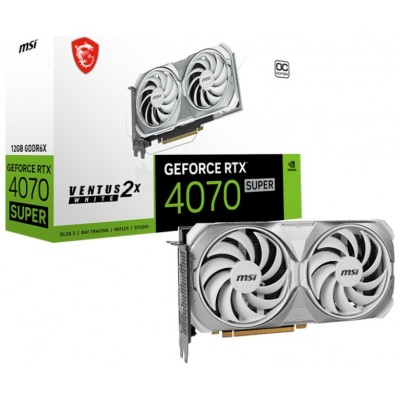 MSI GeForce RTX 4070 SUPER 12G VENTUS 2X WHITE OC NVIDIA 12 GB GDDR6X (Espera 4 dias) en Huesoi