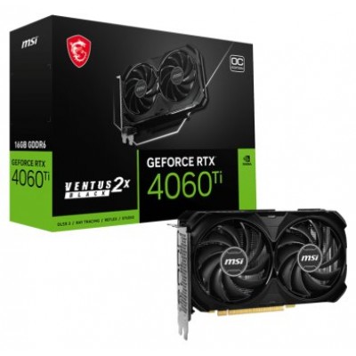 MSI VGA NVIDIA RTX 4060 Ti VENTUS 2X BLACK 16G OC en Huesoi