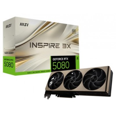 MSI GEFORCE RTX 5080 16G INSPIRE 3X OC tarjeta gr&aacute;fica NVIDIA 16 GB GDDR7 (Espera 4 dias) en Huesoi