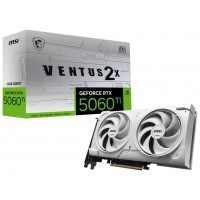 VGA MSI RTX 5060 TI 16G VENTUS 2X OC WHITE PLUS,NV,RTX5060TI,16GB,GDDR7,128BIT,1HDMI+3DP,STORMFORCE FAN (2 VENTILADORES) (Espera 4 dias) en Huesoi