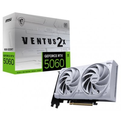 MSI GeForce RTX 5060 8G VENTUS 2X OC WHITE NVIDIA 8 GB GDDR7 (Espera 4 dias) en Huesoi MSI GeForce RTX 5060 8G VENTUS 2X OC WHITE NVIDIA 8 GB GDDR7 (Espera 4 dias) en Huesoi