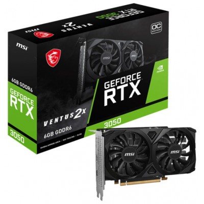 MSI VENTUS GeForce RTX 3050 2X E 6G OC NVIDIA 6 GB GDDR6 (Espera 4 dias) en Huesoi