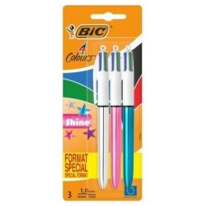 BOLIGRAFO BIC 4 COLORS SHINE 3U en Huesoi