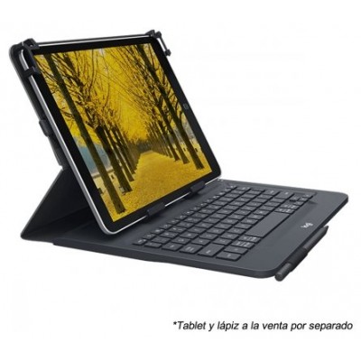 FUNDA TABLET LOGITECH CON TECLADO UNIVERSAL 9-10 en Huesoi