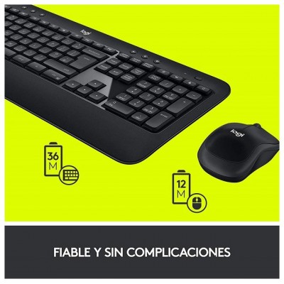 LOGITECH TECLADO + RATON WIRELESS INALAMBRICO ADVANCED COMBO en Huesoi