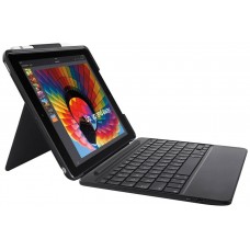 LOGITECH FUNDA CON TECLADO SLIM Gris para iPad 24.6 cm (9.7") en Huesoi