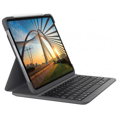 TECLADO BLUETOOTH FUNDA LOGITECH SLIM FOLIO PARA IPAD en Huesoi