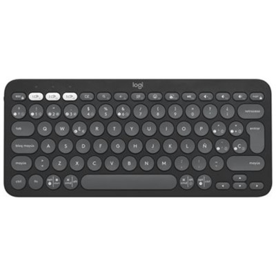 TECLADO LOGITECH PEBBLE KEYS 2 K380S BLUETOOTH ESPAÑOL GRAFITO (Espera 4 dias) en Huesoi