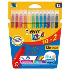 ESTUCHE ROTULADORES FORMATO ESPECIAL 12 UDS KID COULEUR BIC 9246623 (Espera 4 dias) en Huesoi