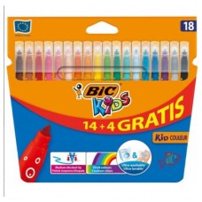 ESTUCHE ROTULADORES FORMATO ESPECIAL 18 UDS KID COULEUR BIC 9375092 (Espera 4 dias) en Huesoi