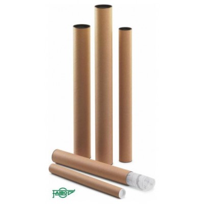 TUBO CARTON PORTAPLANOS CON TAPAS 640 X 80 MM FAIBO 950-4 (Espera 4 dias) en Huesoi