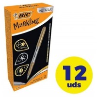 MARCADOR MARKING 1,8MM COLORES ORO Y PLATA METALICOS PERMANENTE BIC 950466 (MIN12) (Espera 4 dias) en Huesoi