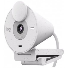 LOGITECH Webcam BRIO 300 FHD USB-C Blanco crudo en Huesoi