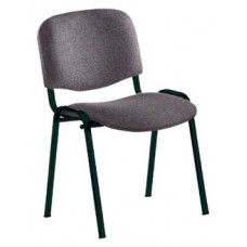 SILLA CONFIDENTE ESTRUCTURA DE TUBO METÁLICO RESPALDO Y ASIENTO TAPIZADOS COLOR GRIS ROCADA 965/1 (Espera 4 dias) en Huesoi