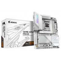 GIGABYTE Placa base X870E AORUS PRO ICE - Compatible con CPUs AMD Ryzen 9000, VRM digital de 16+2+2 fases, hasta 8000MHz DDR5 (OC), 4xM.2 + 4xPCIe 5.0, Wi-Fi 7, LAN 2.5GbE, USB 3.2 Gen 2x2 (Espera 4 dias) en Huesoi