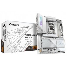 GIGABYTE Placa base X870E AORUS PRO ICE - Compatible con CPUs AMD Ryzen 9000, VRM digital de 16+2+2 fases, hasta 8000MHz DDR5 (OC), 4xM.2 + 4xPCIe 5.0, Wi-Fi 7, LAN 2.5GbE, USB 3.2 Gen 2x2 (Espera 4 dias) en Huesoi