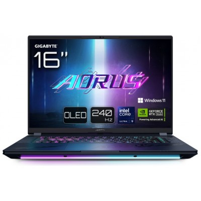 PORTATIL GIGABYTE AORUS MASTER 16 U9-275HX/RTX 5090/32GB/1TB/16"OLED/W11P en Huesoi