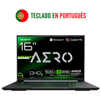 PORTATIL GIGABYTE AERO  X16 2WHA3PTC65AH R9-370HX 32GB 1TB RTX5070 16" W11H en Huesoi