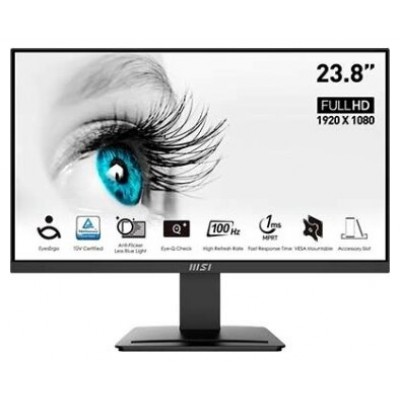 MSI MP2412 Monitor 23.8" VA FHD 100hz 1ms HDMI DP en Huesoi