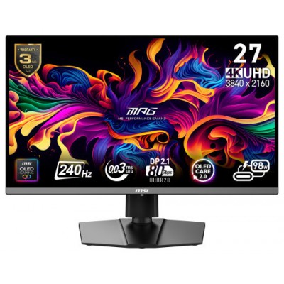 MSI MPG 272URX QD-OLED pantalla para PC 67,3 cm (26.5") 3840 x 2160 Pixeles 4K Ultra HD Negro (Espera 4 dias) en Huesoi