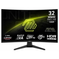 MSI MONITOR MAG 325CQF. 31.5" RAPID VA CURVO 1000R. 2560X1440 . 180HZ. NEGRO (Espera 4 dias) en Huesoi