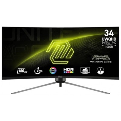 MSI MAG345CQR Monitor34"Gaming WQHD 180h DP HDMI C en Huesoi