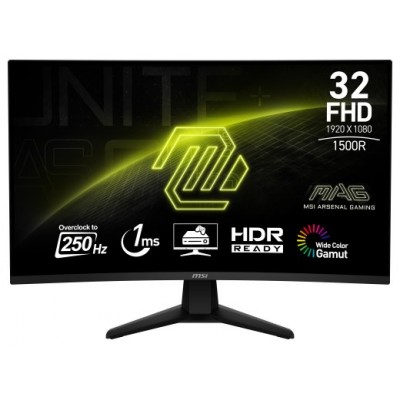 MSI MAG 32C6X pantalla para PC 80 cm (31.5") 1920 x 1080 Pixeles Full HD Negro (Espera 4 dias) en Huesoi