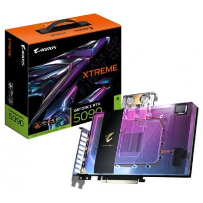 GIGABYTE AORUS GeForce RTX 5090 XTREME WATERFORCE WB 32G Tarjeta Gráfica - 32 GB GDDR7, 512 bits, PCI-E 5.0, 2655 MHz Frecuencia Base, 3 x DP 2.1a, 1 x HDMI 2.1b, NVIDIA DLSS 4, GV-N5090AORUSX WB-32GD (Espera 4 dias) en Huesoi