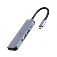 ADAPTADOR MULTIPUERTO USB TIPO C 5 EN 1 HUB HDMI PD AUDIO ESTERO en Huesoi
