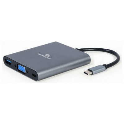 HUB GEMBIRD 6 EN 1 USB C GRIS en Huesoi