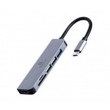 ADAPTADOR MULTIPUERTO USB TIPO-C 6 EN 1 HUB HDMI LECTOR DE TARJETAS en Huesoi